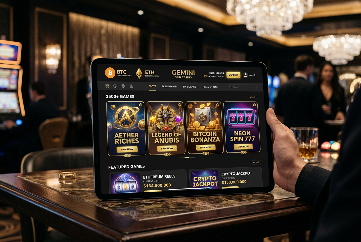 Interfejs Yep! Casino z logotypami Bitcoin i Ethereum